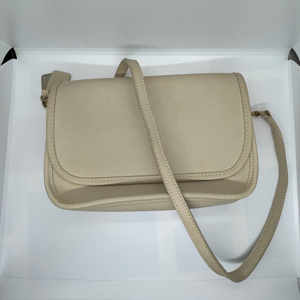 Coach Cream Leather Crossbody Bag